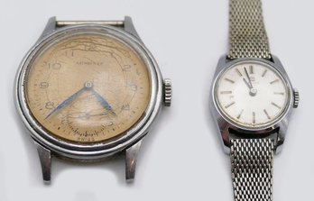 Pair Of Vintage Wristwatches - Men's Longines & Women's Tissot