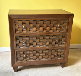 Woven Front Wooden Dresser
