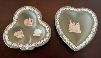 Pair Of Wedgwood Jasperware Trinket/Pin Dishes