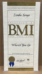 Authentic BMI Citation Of Achievement - Fort Minor (Where'd You Go - 2005) - Hip Hop / Linkin Park