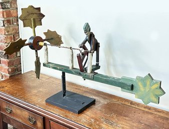 Antique Folk Art Hand Made Whirligig