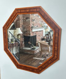 Windsor Art Octagon Wood Inlay Framed Mirror