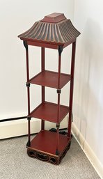 Chinese Chippendale-Style Mahogany Etagere