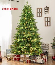 Artificial Lighted Christmas Tree - White Lights