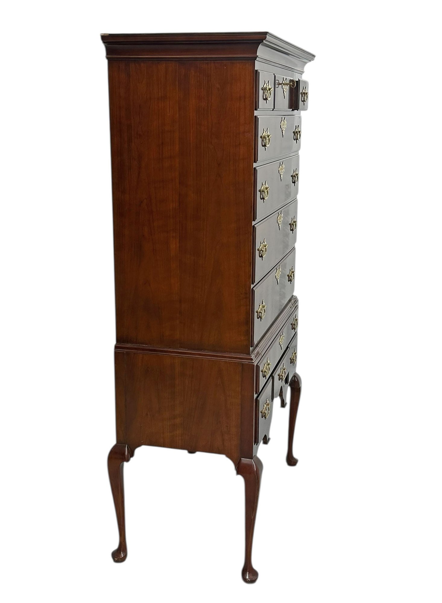 Kindel Furniture Queen Anne-style Mahogany Highboy Chest Of Drawers ...
