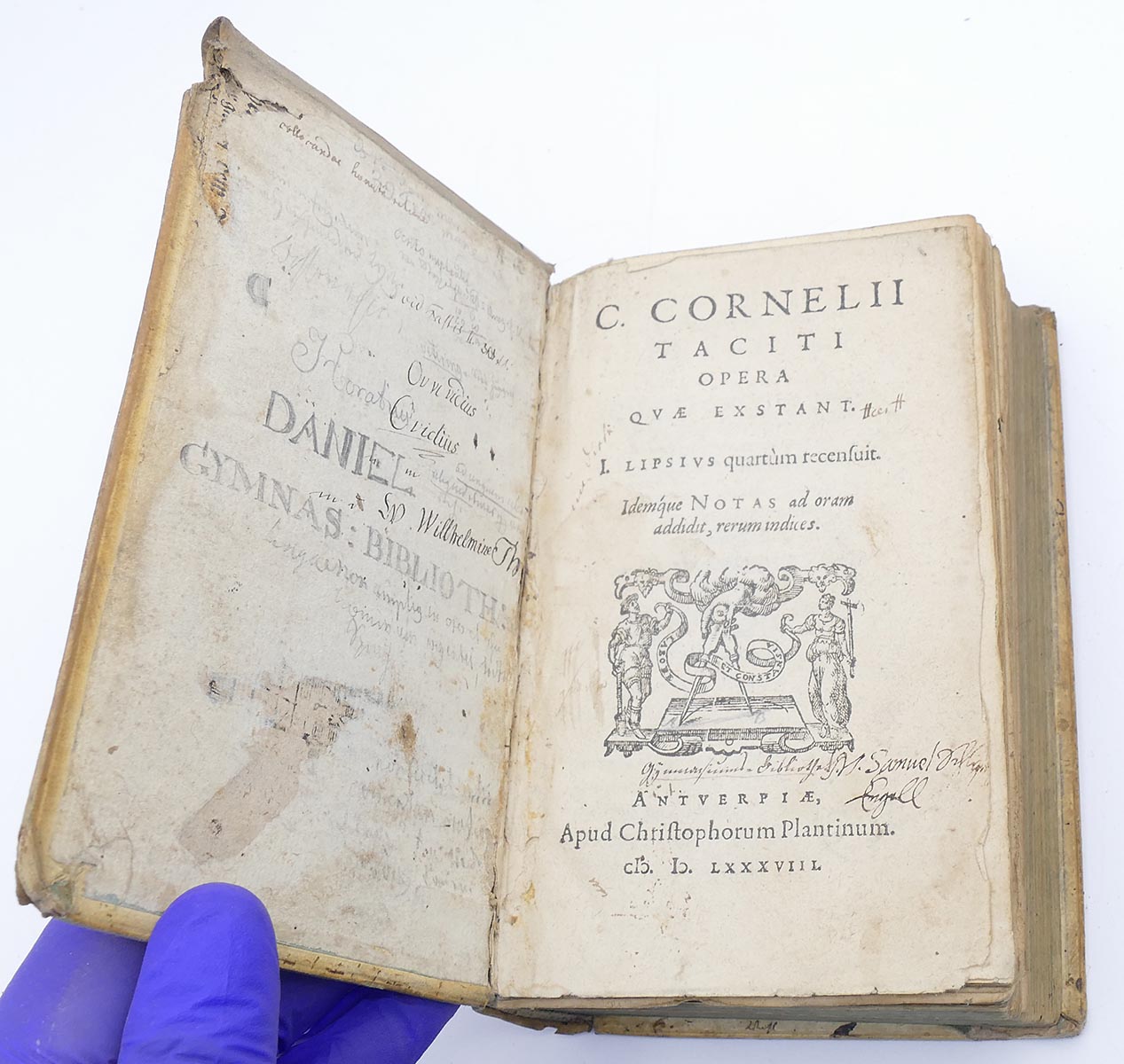 Antiquarian & Collectible Book From 1587 Opera C. Cornelii Taciti