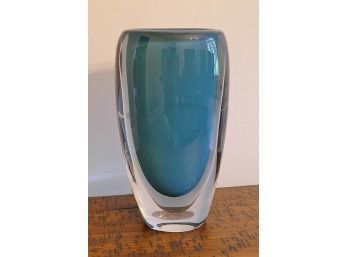 Large Kosta Boda Sommerso Swedish Glass Vase