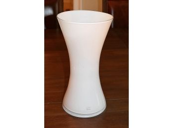 Large Anne Nilsson White Glass Vase