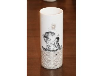 Vintage Raymond Peynet Lovers Series Vase For Rosenthal