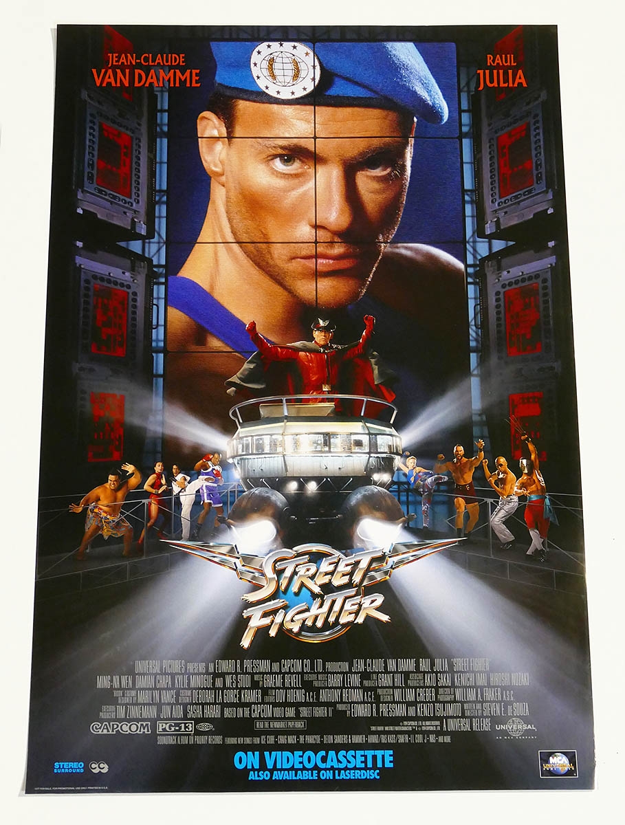 Original One-Sheet Movie/Video Poster - Street Fighter (1994) - Jean-Claude  Van Damme, Raul Julia #10588 | Auctionninja.com, image size:909x1200