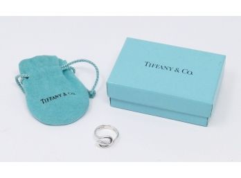 Tiffany & Co Elsa Peretti Wave Ring Sterling Silver Ring - Size 4.75
