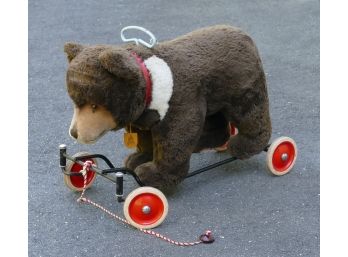 Vintage Steiff 'Growler' Bear Pull Toy - F.A.O. Schwarz