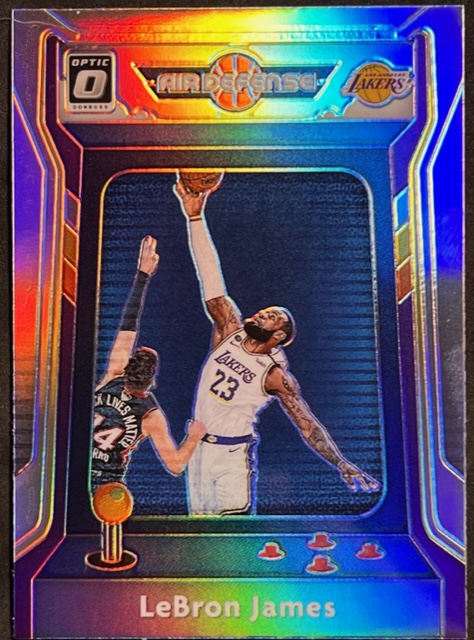 2020-21 PANINI DONRUSS OPTIC LEBRON JAMES AIR DEFENSE HOLO PRIZM 