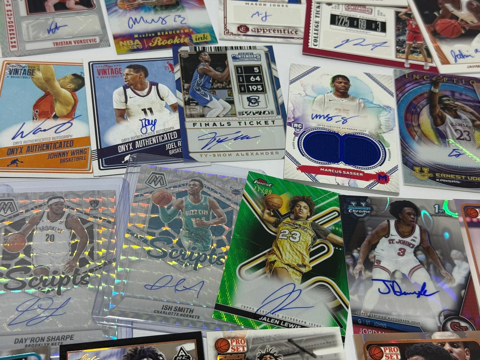 45 Card Signed Autographed Basketball Cards Some Numbered RC's & Vets ...