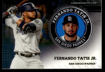2020 Topps Series 2 Fernando Tats Jr. Commemorative Player Medallion Card.