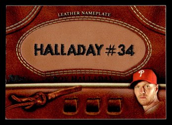 2011 Topps Manufactured Glove Leather Nameplate ROY HALLADAY