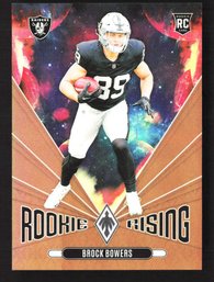 2024 Panini Phoenix Rookie Rising Bronze Prizm #RR-BBS Brock Bowers RC /75