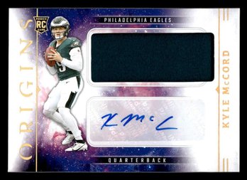 Kyle McCord 2025 Panini Origins Rookie Jumbo Jersey Auto