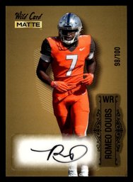 ROMEO DOUBS 2022 Wild Card Matte GOLD AUTO RC /100