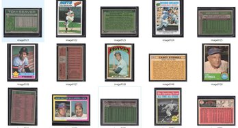 7-CARD VINTAGE HOFer LOT TOM SEAVER, GEORGE BRETT, ROD CAREW, ORLANDO CEPEDA, STENGEL, BENCH, TY COBB