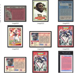 4-CARD NFL LOT ART SHELL, VINNY TESTAVERDE ROOKIE, THURMAN THOMAS ROOKIES (2)