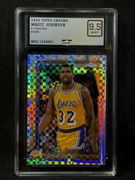 2025 Topps Chrome Magic Johnson X-fractor - Mnt