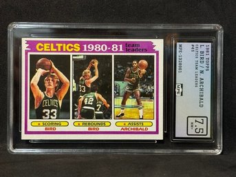 1981 Topps Larry Bird/nate Archibald - Nm