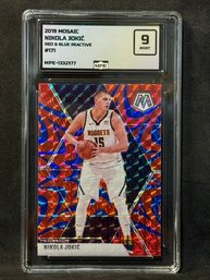 2019 Mosaic Nikola Jokic Red & Blue Reactive - Mnt