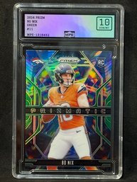 2024 Prizm Bo Nix Green Prizm Rookie - Prizmatic - Gem
