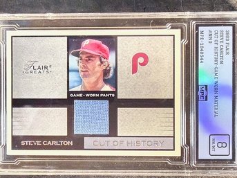 2003 FLAIR STEVE CARLTON - GAME-WORN - NM