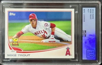 2013 TOPPS MIKE TROUT GOLD ROOKIE CUP - GEM