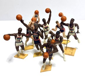 (9) 1992 Dream Team W/ Jordan Action Figures Bird Magic