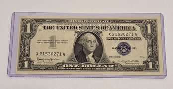 1957 B $1 Silver Certificate Star Note Uncirculated Currency Tender