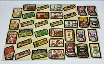 (34) Wacky Packages Cards Vintage 1970s