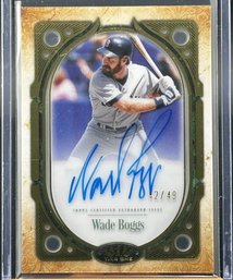 2026 Topps Tier One Wade Boggs Auto Autograph #/49