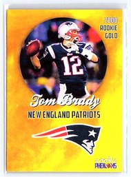 2000 TOM BRADY GOLD ROOKIE PHENOM CARD ONLY 2000 MADE