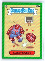 Garbage Pail Kids BASKET CASEY 154a (GPK Chrome Series 4) Green Parallel /299