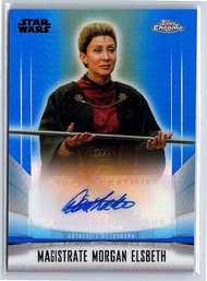 2022 Topps Chrome Star Wars The Mandalorian Magistrate Morgan Elsbeth Auto /150