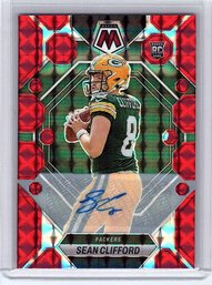 2023 Mosaic Sean Clifford Rookie Autograph /199 Red Prizm