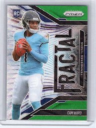 2025 Panini Prizm Fractal Cam Ward #11 Green Wave Prizm