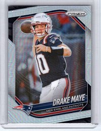 2025 Panini Prizm Drake Maye #165 Silver