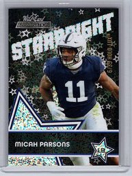 Wild Card 2021 Alumination Micah Parsons Starbright Black /35