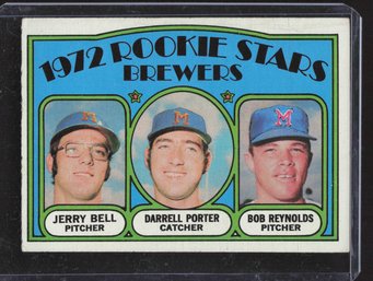 1972 TOPPS JERRY BELL-DARRELL PORTER-BOB REYNOLDS ROOKIES