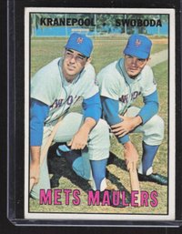 1967 TOPPS METS MAULERS ED KRANEPOOL, RON SWOBODA