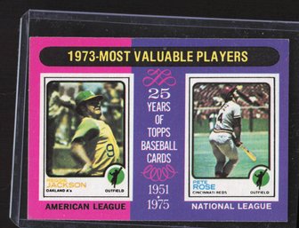 1975 TOPPS REGGIE JACKSON, PETE ROSE