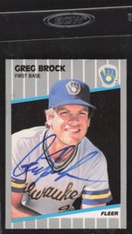 GREG BROCK AUTO AUTOGRAPH - 100% Guaranteed