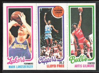 1980 TOPPS ARTIS GILMORE, LLOYD FREE, MARK LANDSBERGER