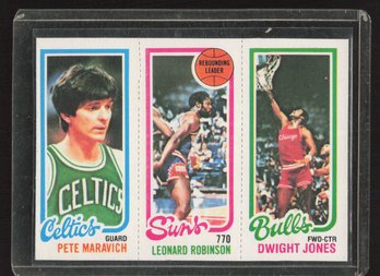 1980 TOPPS PETE MARAVICH, LEONARD ROBINSON, DWIGHT JONES