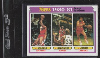 1980-81 TOPPS JULIUS ERVING, MAURICE CHEEKS