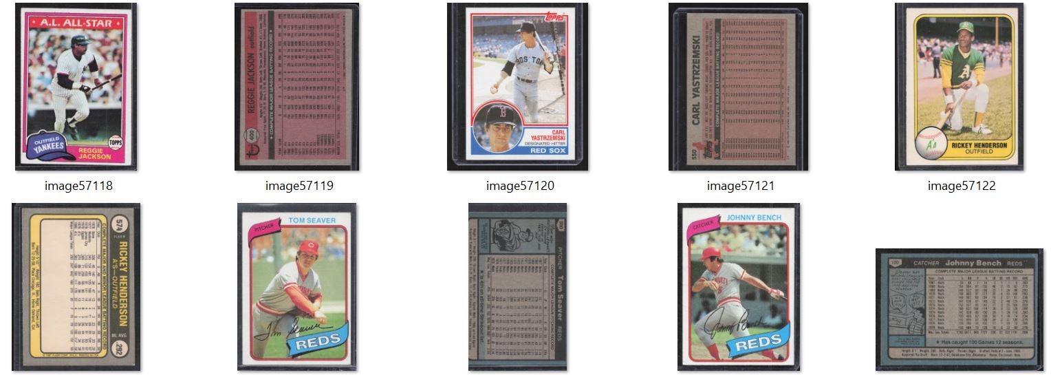 Investment Lot Reggie Jackson, Carl Yastrzemski, Rickey Henderson, Tom ...